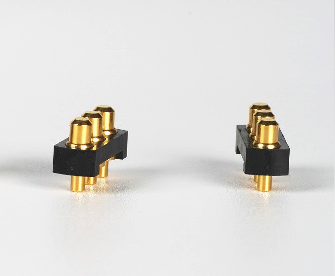 Gold Plated 3 Pin Pogo Pin Connector