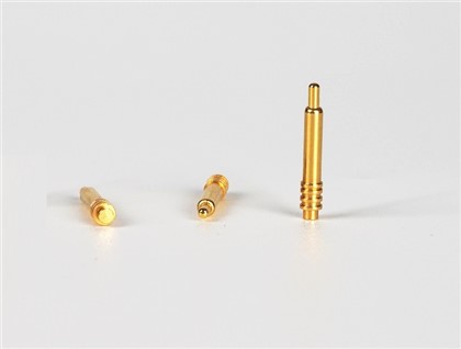 Spilla Pogo con ago dritto placcato oro