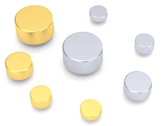 Spilla Pogo placcata in oro massiccio