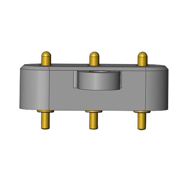 Connettori circolari con pogo pin a foro passante