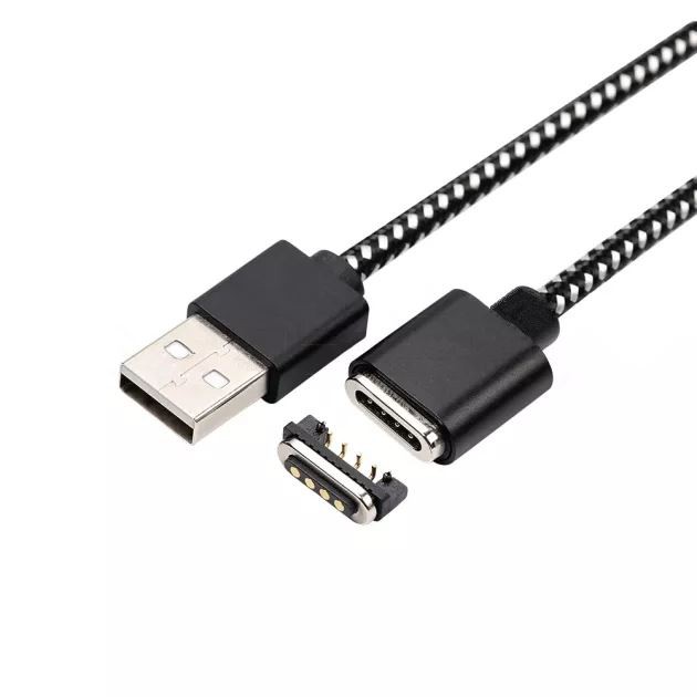 Cavo di ricarica magnetico Pogo Pin USB a 4 pin