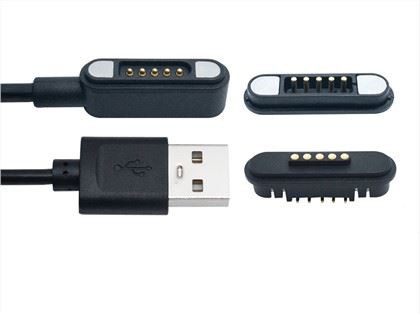 Connettore di ricarica con pin Pogo magnetico a 5 pin