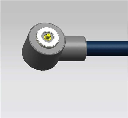 Cavo magnetico ad angolo retto-PIN rotondo-singolo